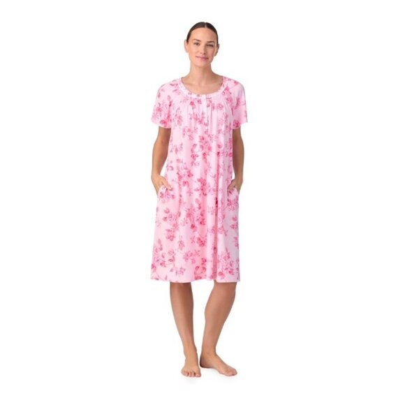 New: 3X (22W-24W) Women's Floral Nightgown w/ Pockets - Picture 1 of 4